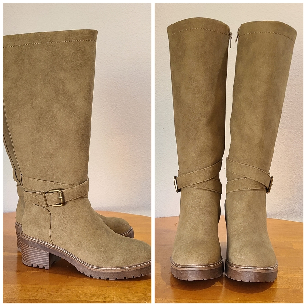 Women's Tan Knee-High Boots